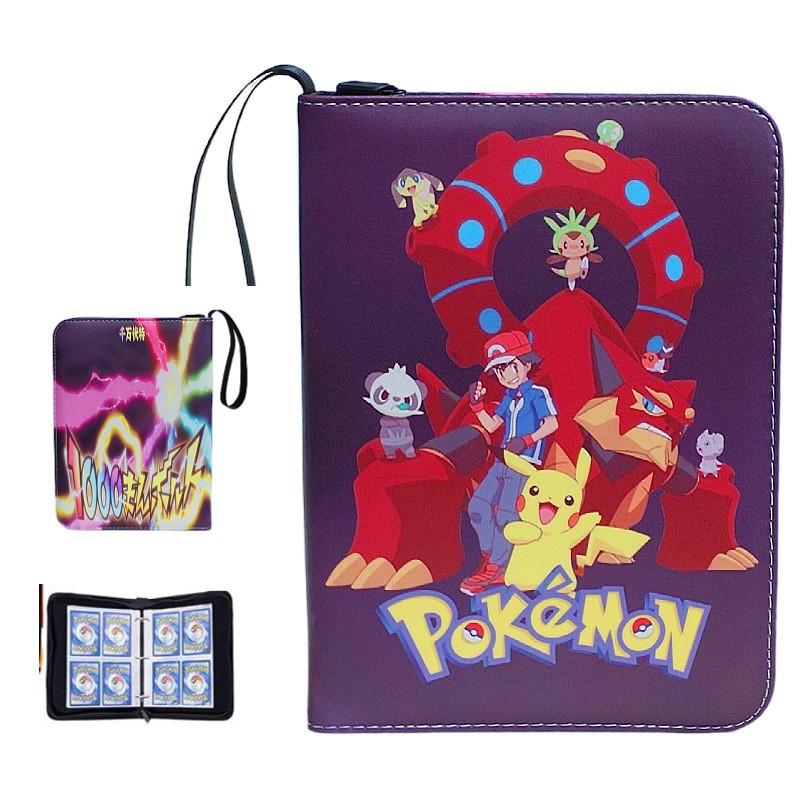 52 Style 400pcs Card Album 2x2 Loose-leaf Large Capacity Leather Anime Zipper Card Collection Photo Album