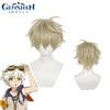 Genshin Impact Bennett Breathable Short Hair Cosplay Wig For Halloween Comic Party Prop