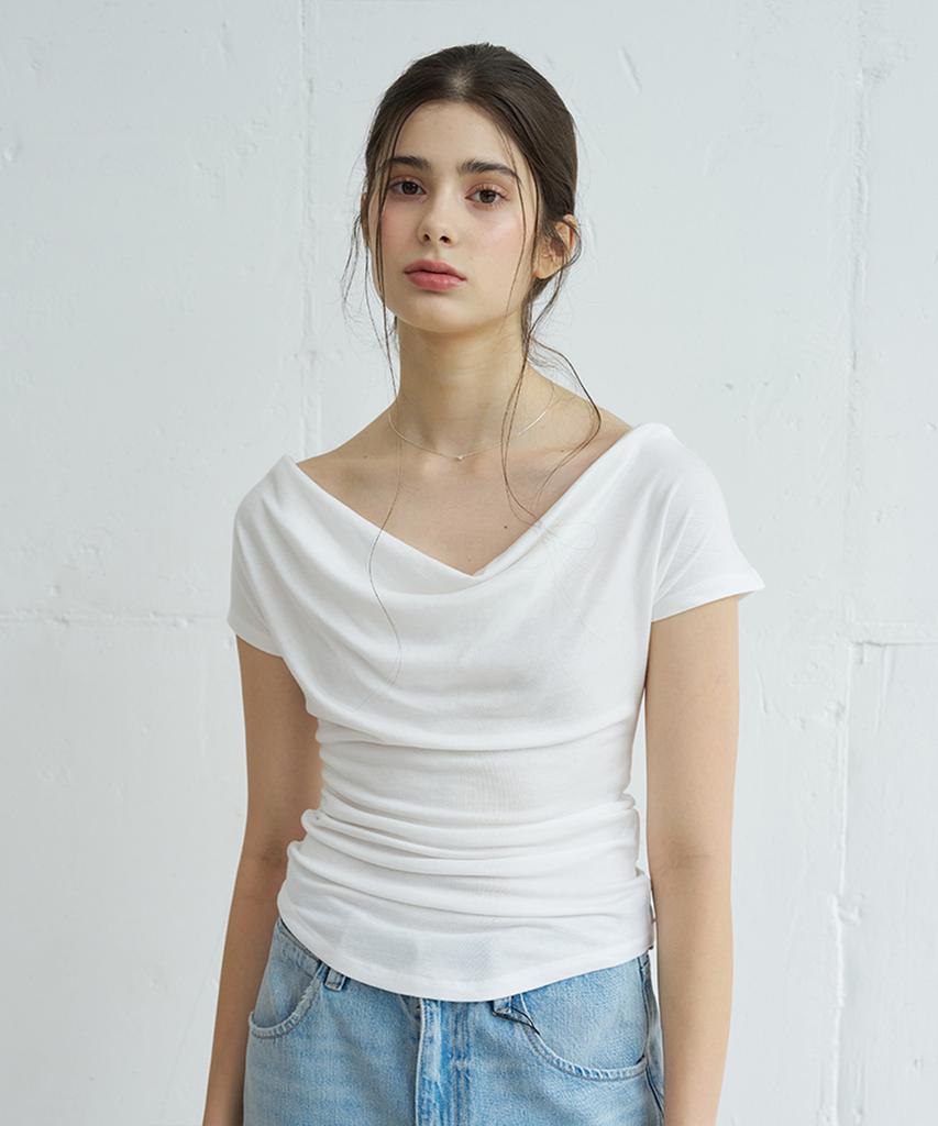 VEM.VER Drape Half Sleeve T-Shirt_3 Colors