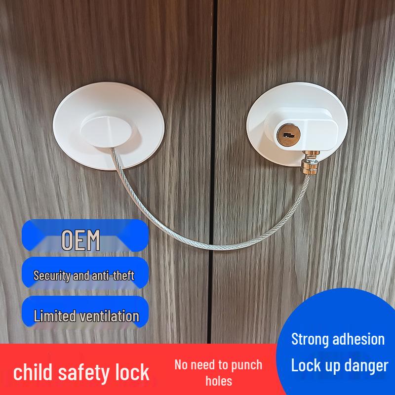 Child Safety Multi-Purpose Lock for Cabinets, Doors, Windows, and Refrigerators