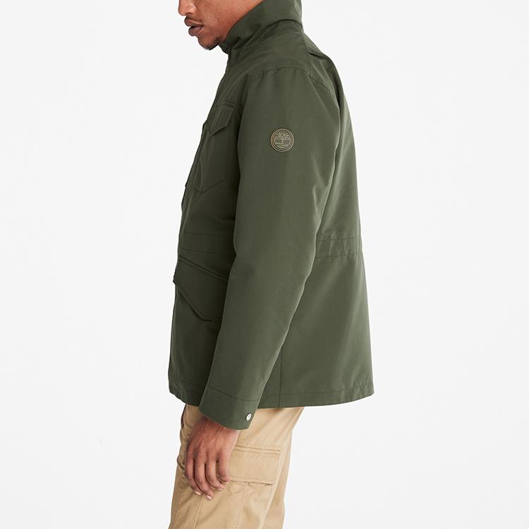 Timberland Veste d'extérieur chaude matelassée imperméable trois-en-un pour hommes Vestes Vert A69RN-U31
