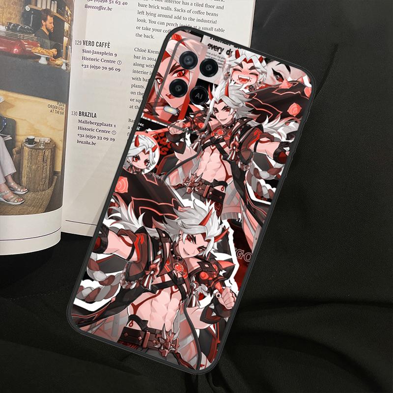 Genshin Impact Arataki Itto For Oppo A80 A60 A40 A94 A54 A98 A78 A18 A38 A58 A16 A76 A96 A17 A77 A74 A57S A15 Phone Case