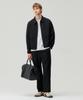 MINDBRIDGE [Couture] One-Pleat Relaxed Fit Textured Full Elastic Waist Pants