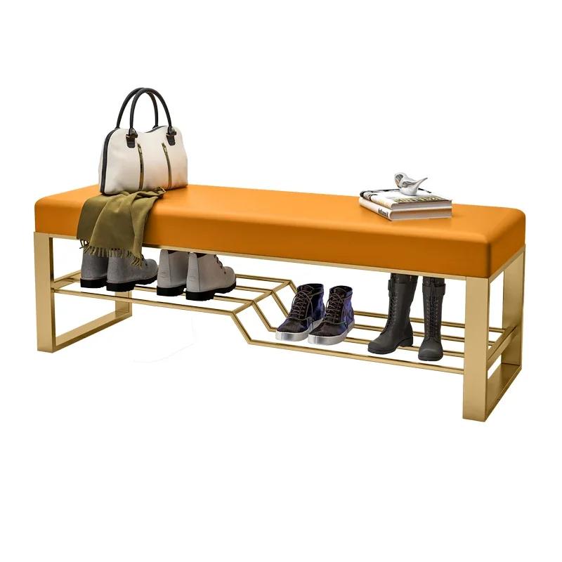 Light luxury shoe-changing stool home door entry can sit-type shoe-changing stool shoe cabinet simple wearing shoe stool bench