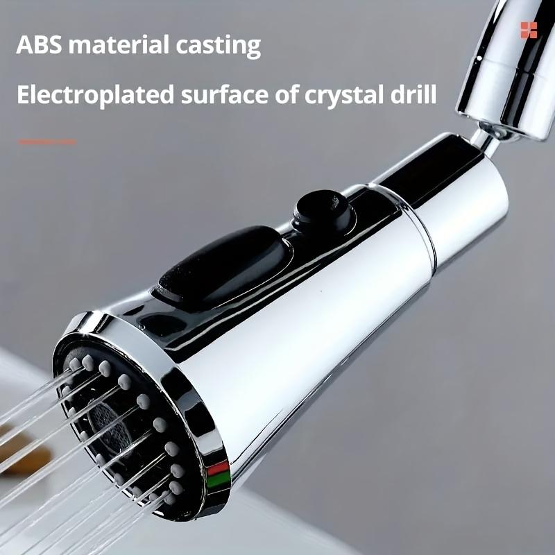 3-Speed Swivel Spray Kitchen & Bathroom Faucet Extension with Splash-Proof Pressure Nozzle, Connector for Sinks, Sprayer for Kitchen Bathroom Faucet