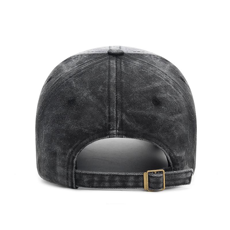 Trendy Distressed Embroidered Letter Baseball Cap for Men and Women