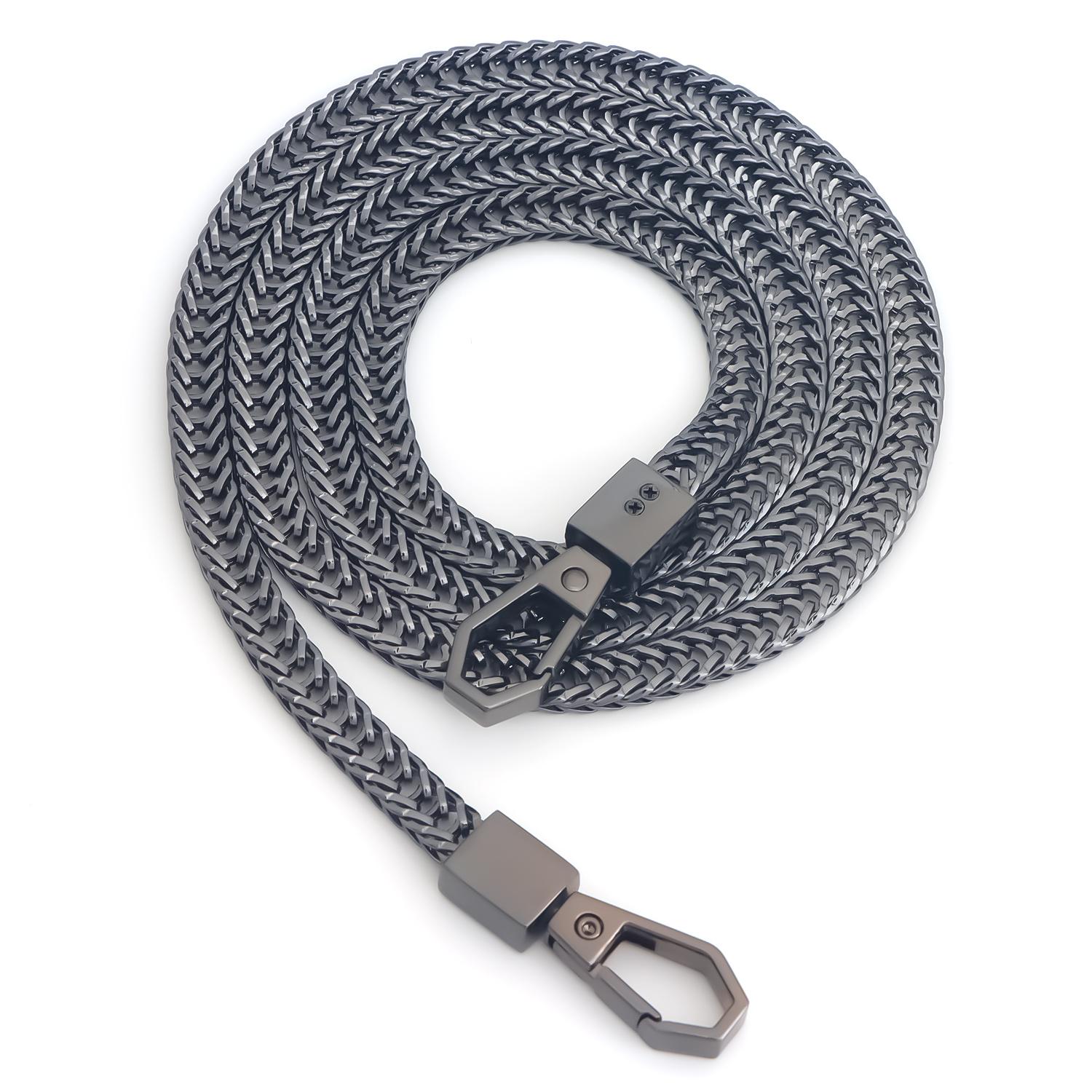 

Сумка-цепочка из змеиной кости, Железная плоская сумка, Кошелек, Цепочка для сумки, Аксессуары, Ремешок для сумки через плечо, Замена ремешка для сумки, Сделай сам, Изготовление кошелька 40cm чёрный