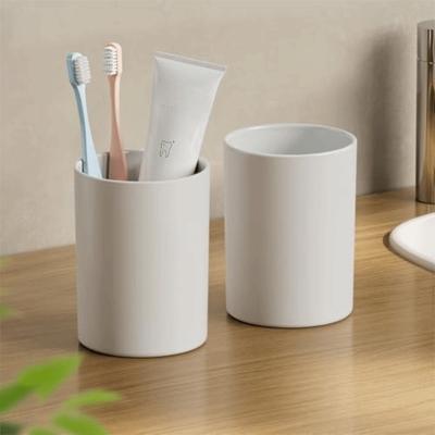 Reusable Toothbrush Holder Easy-Clean Bathroom Countertop Organizer New Mouthwash Tumbler  Bathroom