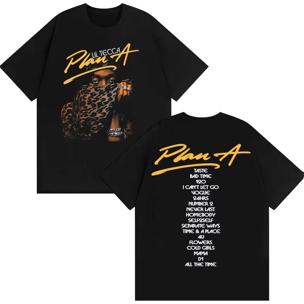 

Lil Tecca Plan A Album Tour Graphic T Shirt Men s Women s Clothing Fashion Trend Cool T-shirts Casual Cozy Oversized TShirt T... 5XL різнокольоровий