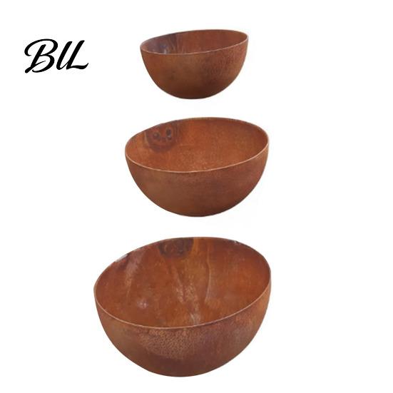 Rust-resistant Bird Bath 3Pcs Metal Feeder Rust-Resistant Insect Water Decorative Drinking Cups Ornament Hanging Outside for Garden Decor