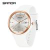 SANDA Student Quartz Wristwatch: Fashionable, Simple, Luminous, Waterproof, Versatile, Double Calendar