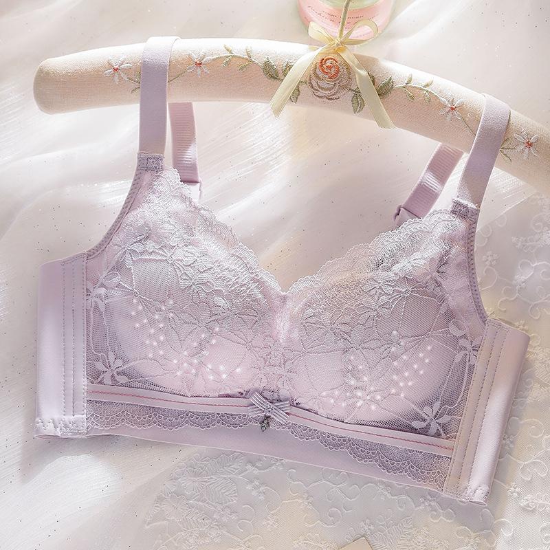 Bra Gathering Bra 1111 New Popular No Steel Ring Hole Cup Breathable Adjustment Type Anti-sagging