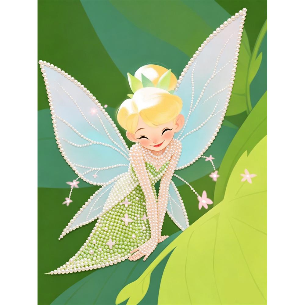 Disney Pearl Painting Peter Pan Tinker Bell 5D DIY Pearl Picture Crafts for Adults/Beginners Gift Ideas Home Decor 30x40