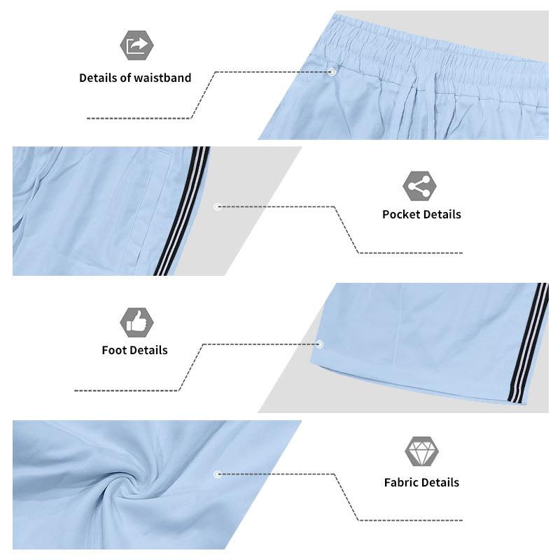 Men's Summer Plain Short Sleeve Shirt & Zipper Shorts Set