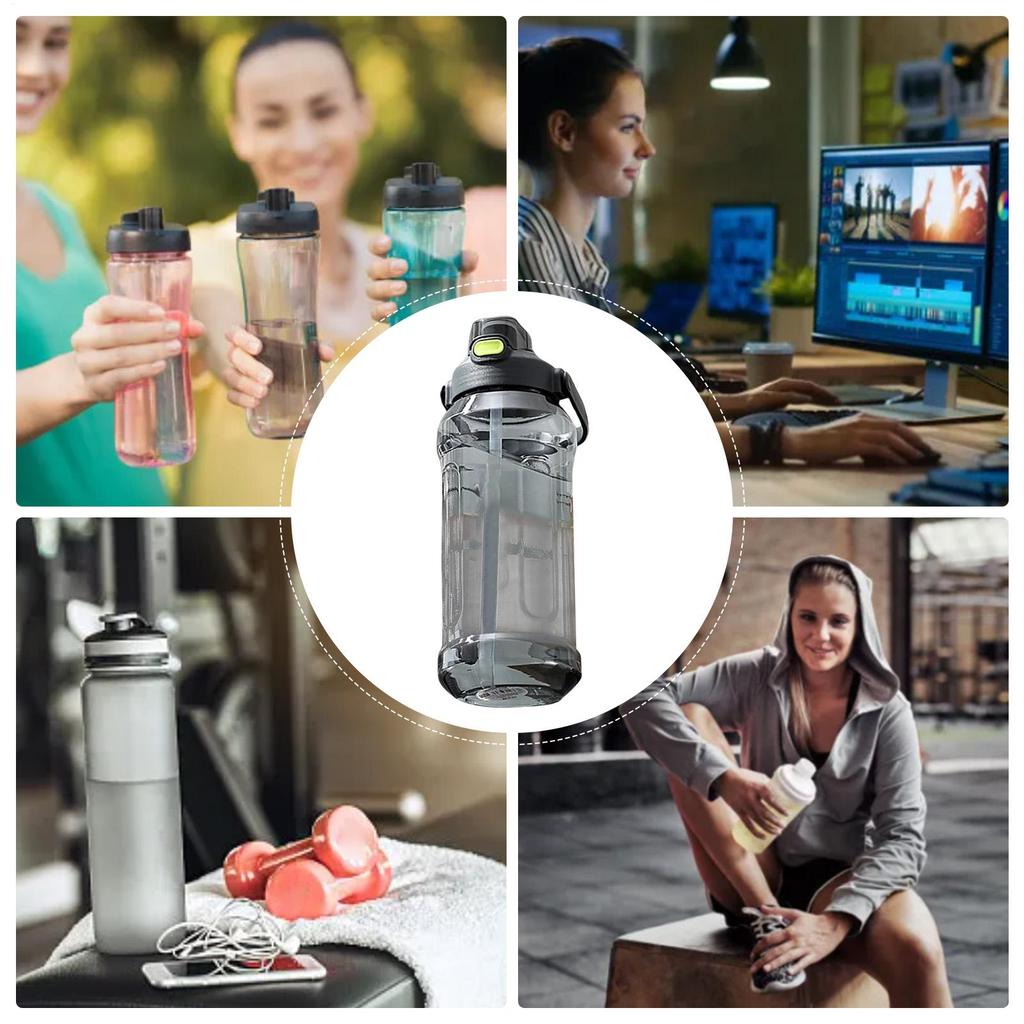 Sport Bottles Leakproof Water Bottle 1.5L Portable Drinking Accessory Leak-Proof Cup For Work Cycling Traveling Camping Outdoor