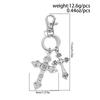 Retro Cross Keychain Pendant Men'S Jeans Key Ring Bag Ornament Hanging Decoration