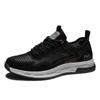 Sneakers Men's summer breathable leather mesh shoes Men's large mesh hollow soft sole Lightweight non-slip casual jogging shoes
