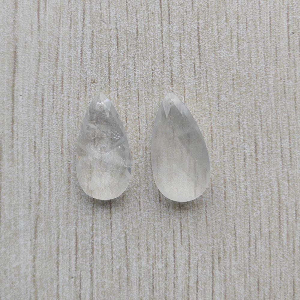 Beautiful Natural Amazon Stone long water drop cut faceted pendants for jewelry accessories making free shipping Wholesale 12pcs
