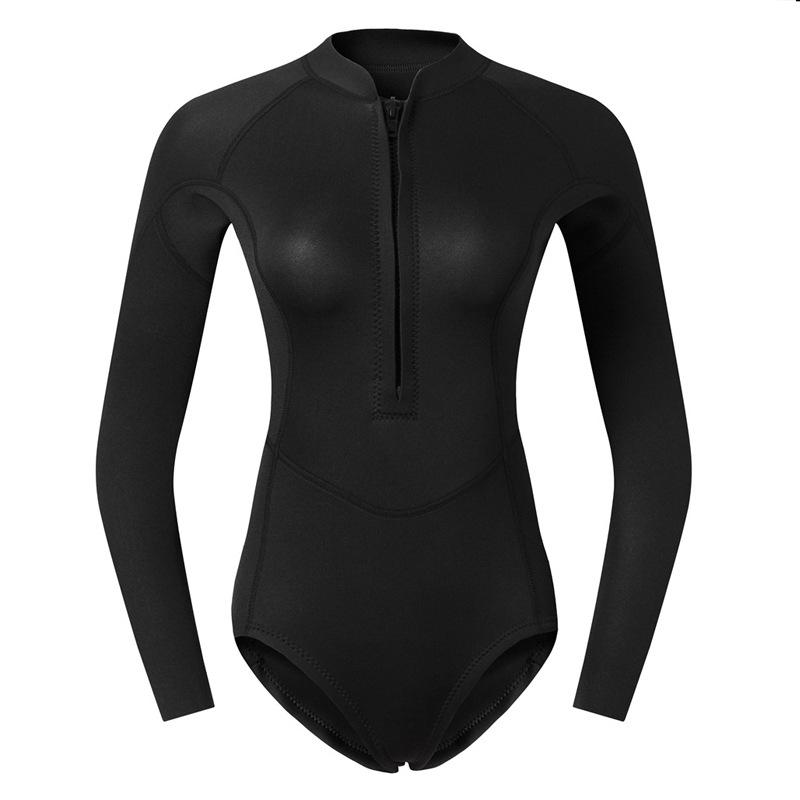 2Mm Wetsuit Women'S Wetsuit One-Piece Swimsuit Surfing Snorkeling Deep Diving Sun Protection Jellyfish Suit Bikini Outdoor