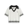 Women's Slim Fit Woven Polo Top AMBV302