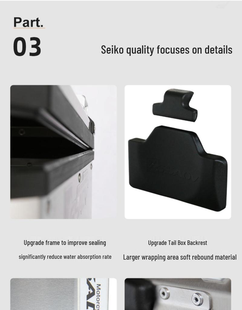 GSADV Aluminum Tail Box Rear Rack for KYMCO S350 - Original Modification Lining & Guard Accessories