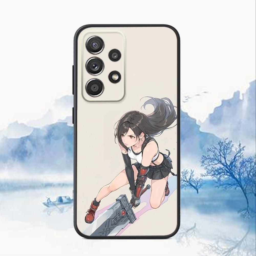 Game T-Tifa L-Lockhart Phone Case For Samsung S25,S24,S21,S22,S23,S30,Ultra,S20,Plus,Fe,Lite,Note,10,9,5G Black Cover