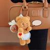 Cute Bear Keychain Bag Accessory Stylish Keyring with Bear Pendant Lovely Phonechain Key Chain Decoration Jewelry