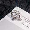 Musla Design Anello Vintage Hot Sale Decorazione in Cristallo Imitazione Diamante Fiocco Anello Multistrato È Super Bello Anelli da Matrimonio