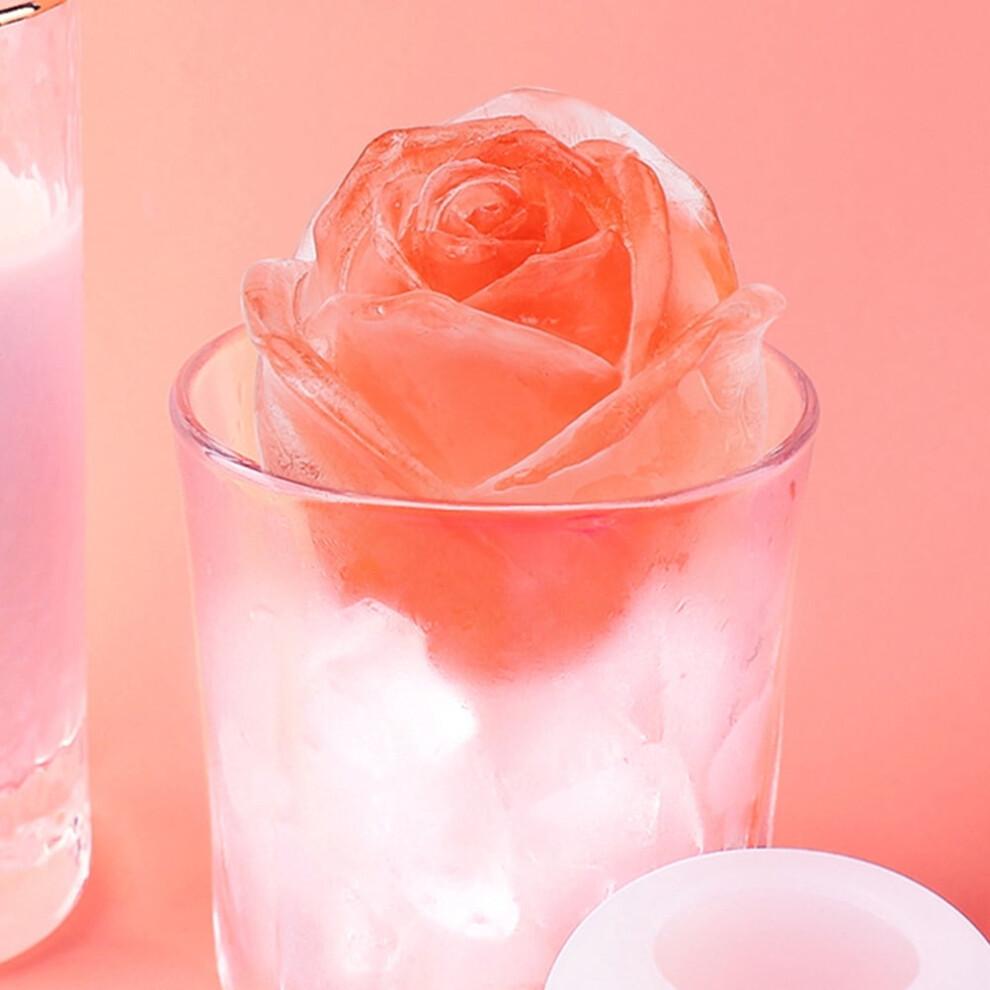 Rose-shaped Silicone Ice Cube Mold White