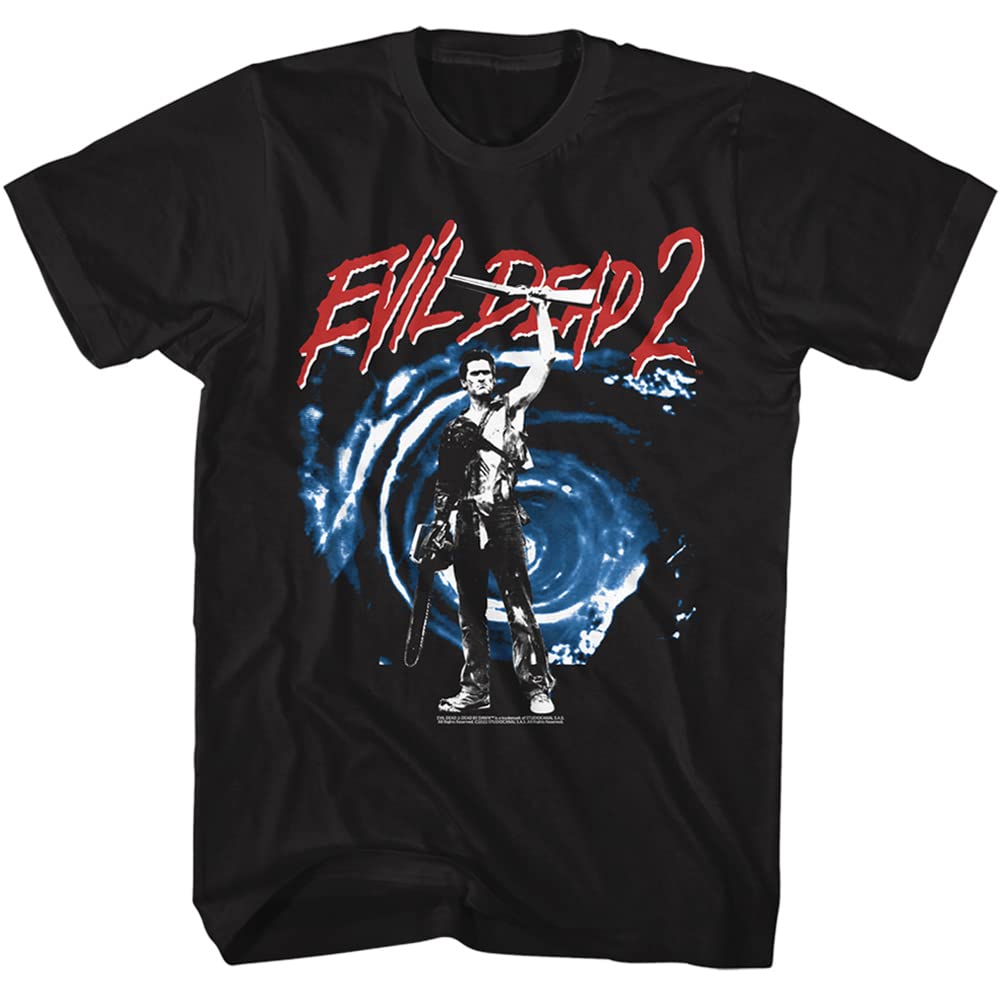 American Classics Evil Dead II Movie TShirt ExMortis Unisexs Short Sleeve T Shirts 80s Horror Film Graphic Tees