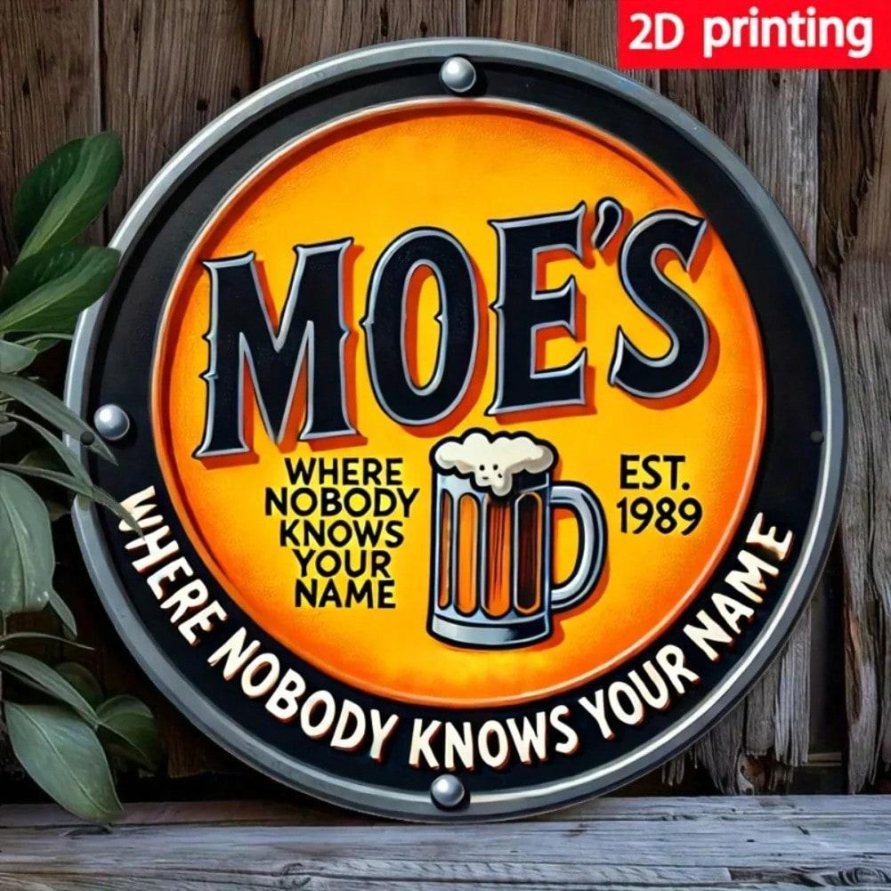 

Vintage Metal Wall Art Springfield Bar Decor Retro Sign 20x20