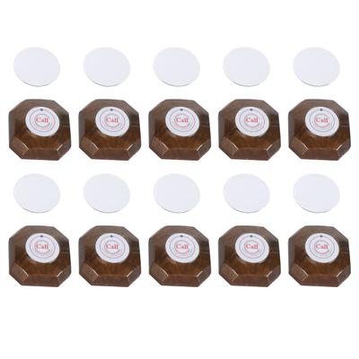 10pcs Wireless Call Button Waterproof Restaurant Call Pager Button for Caregiver Pager Hospital