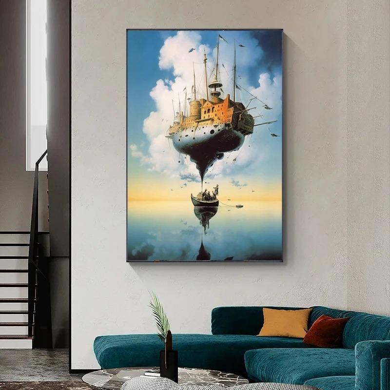 Surrealism Lucrare de artă faimoasă de Salvador Dali Postere și Imprimeuri Pictură pe pânză Artă de perete Imagini pentru camera de zi Decor pentru casă