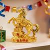 Resin Chinese 2026 Year of Horse Ornament Blessing Souvenir Feng Shui Horse Year Ornament Home Office Tabletop Decoration