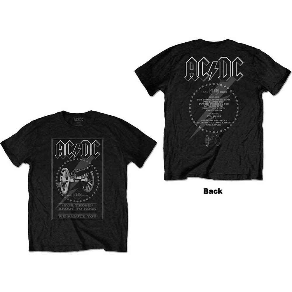 AC/DC - FTATR 40-й Черно-белый (Футболка) S