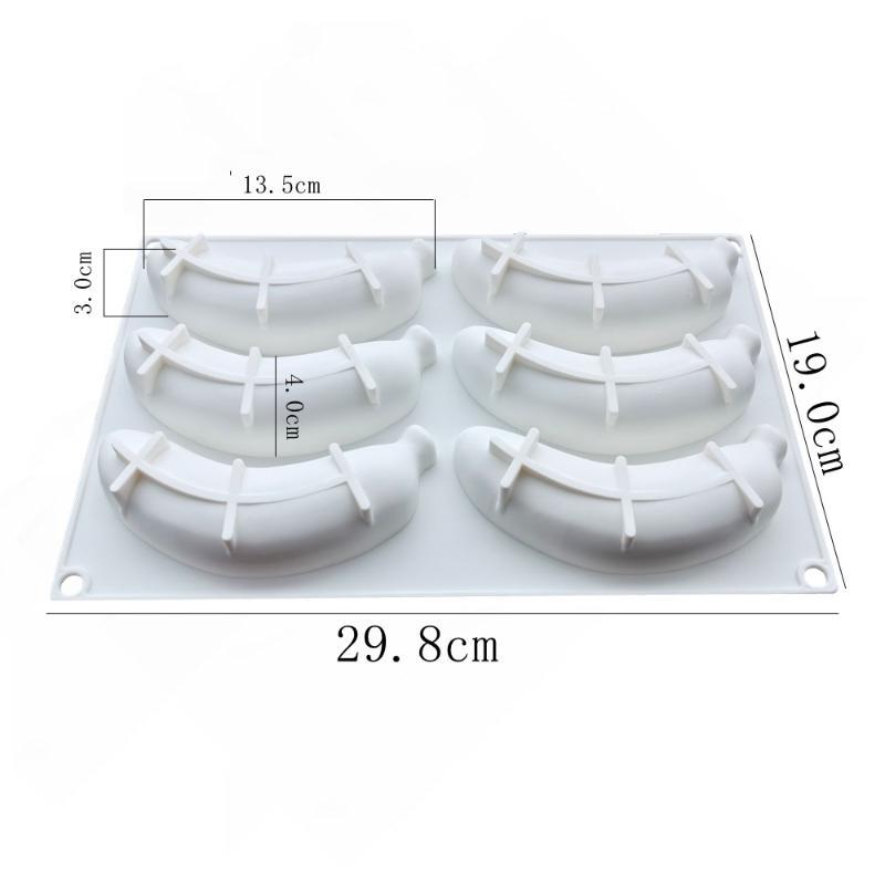6/12/24 Holes Banana Mango Design Mousse Silicone Mousse Mold 3D Fruit Dessert Chocolate Mold DIY Cake Decorating Tools Bakeware