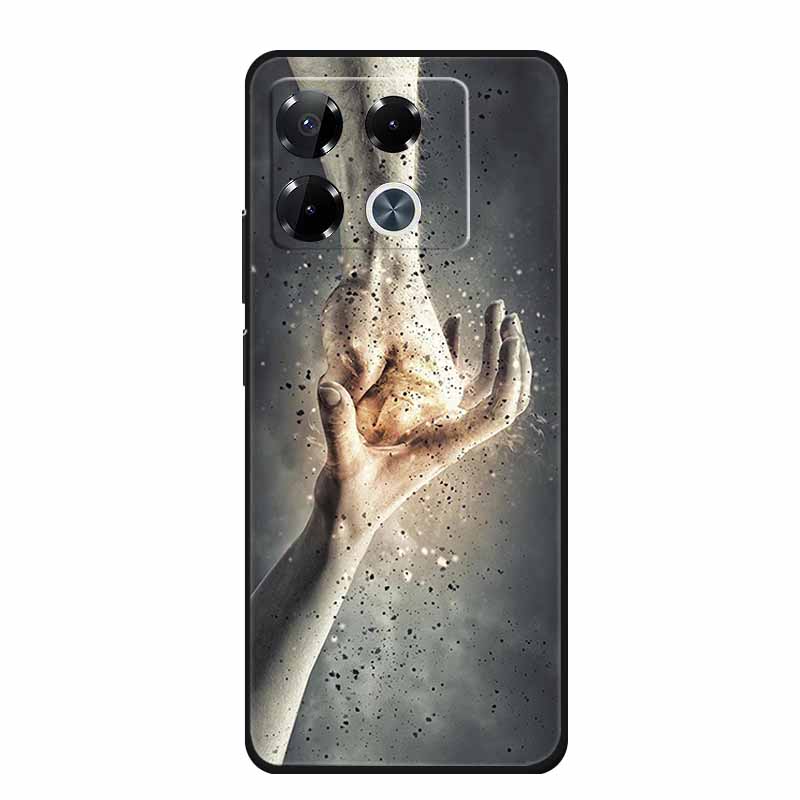 For Infinix Note 40 Pro Case Note40 Pro Plus Phone Cover Black Silicone Soft Case For Infinix Note 40 Pro Plus Back Cover Case