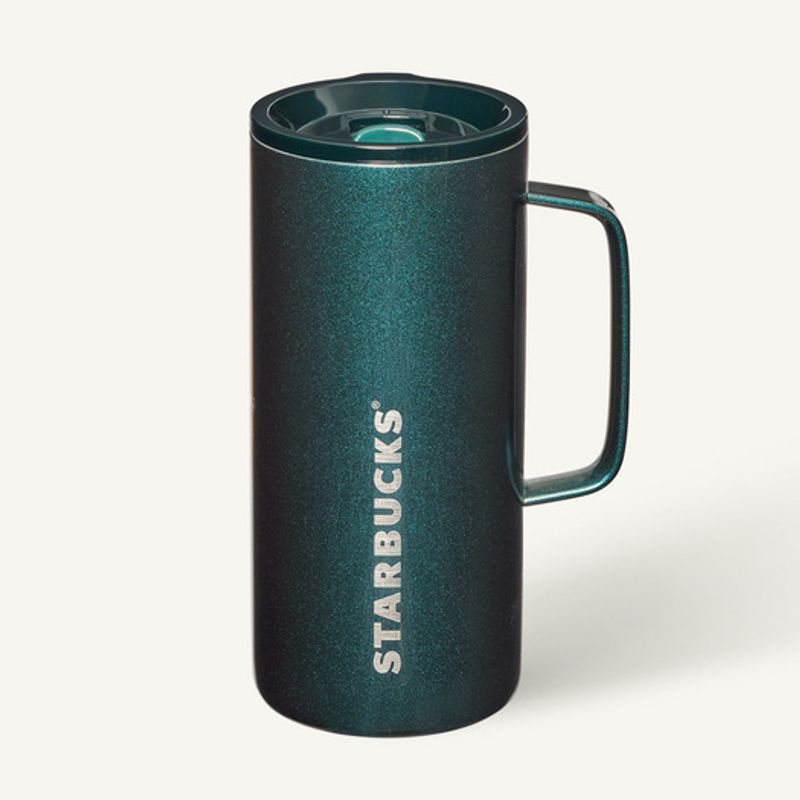 STARBUCKS SS Holiday Green Tank Tumbler 503ml