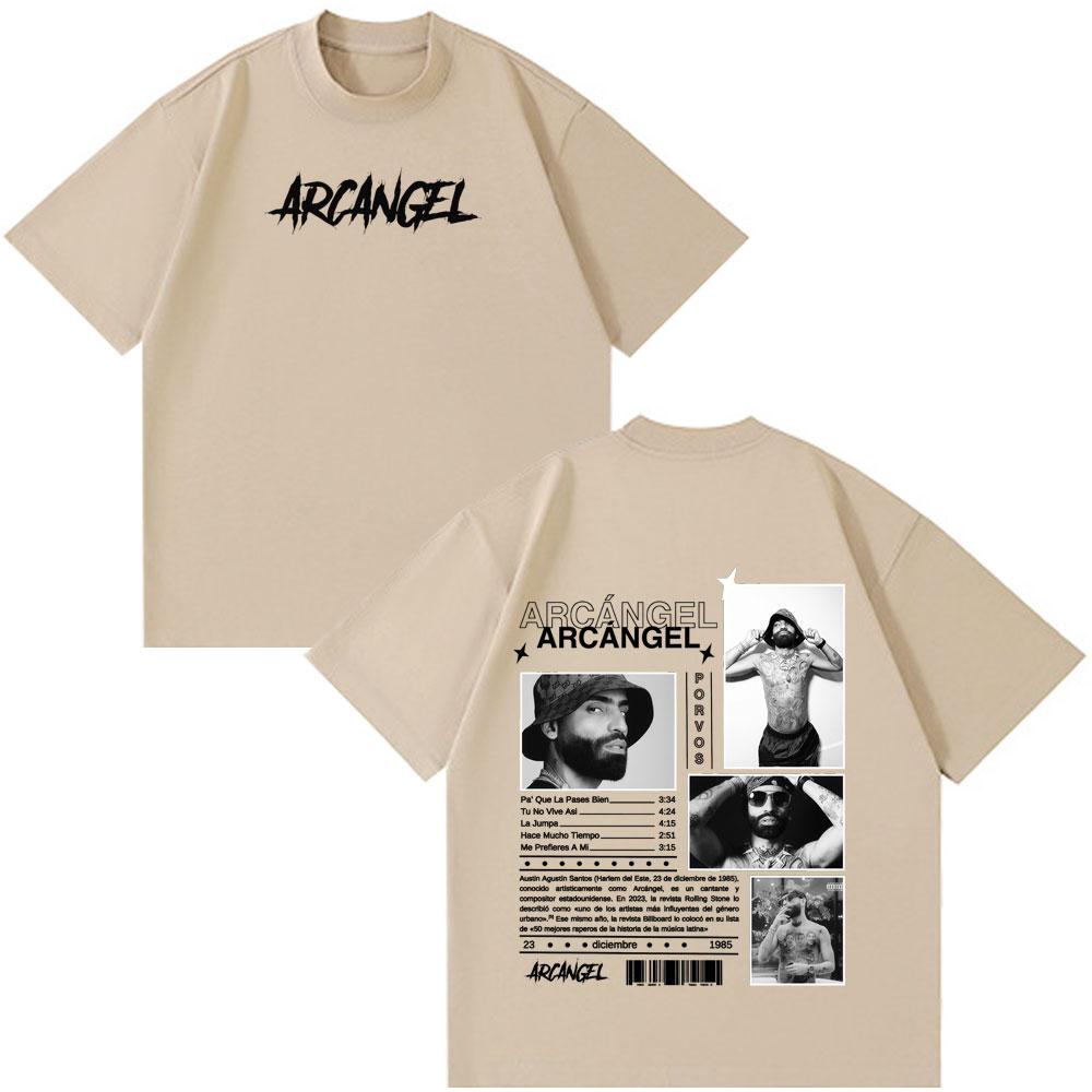 Rapper Arcangel Album T Shirt Men Women Hip Hop Fashion Oversized Short Sleeve Tshirt Casual Cotton Harajuku Tshirts Fan Gifts