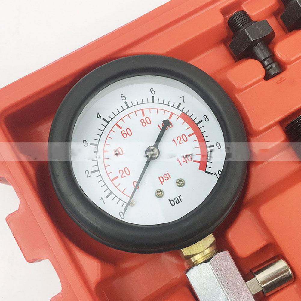Engine Oil Pressure Detector Tester Gauge Tools Kit Low Oil Warning Car Garage
