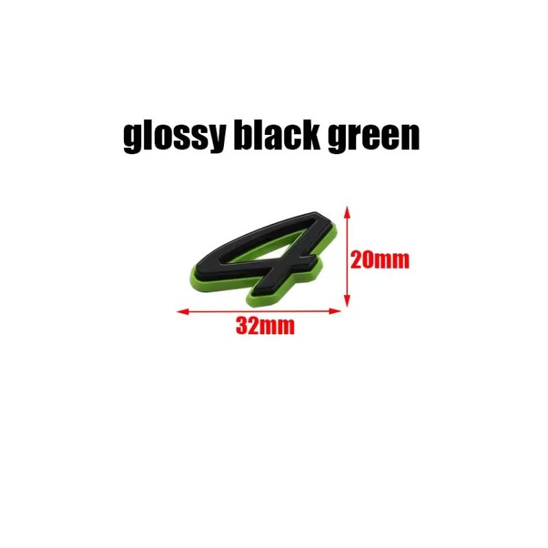 1pcs New 4 S Turbo E Hybrid ABS Car Fender Side Rear Trunk Emblem Badge Sticker Accessories