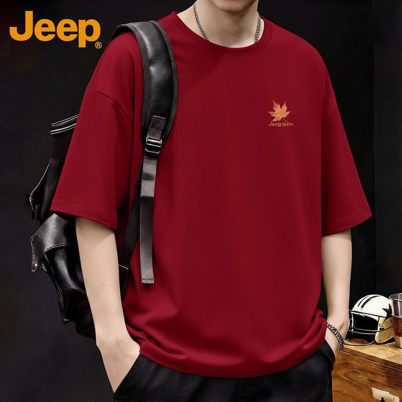 JEEP Men s 2026 Summer Cotton Short Sleeve T-Shirt L