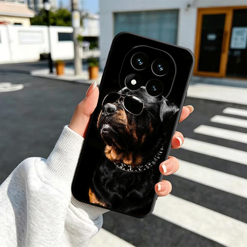 

Rottweiler Dog Soft Phone Case for Xiaomi Redmi Note 12 13 14 15 Pro Plus 11 12S 11S 11T 10 4G Black Cover Back Shell Redmi Note 14 Pro 4G