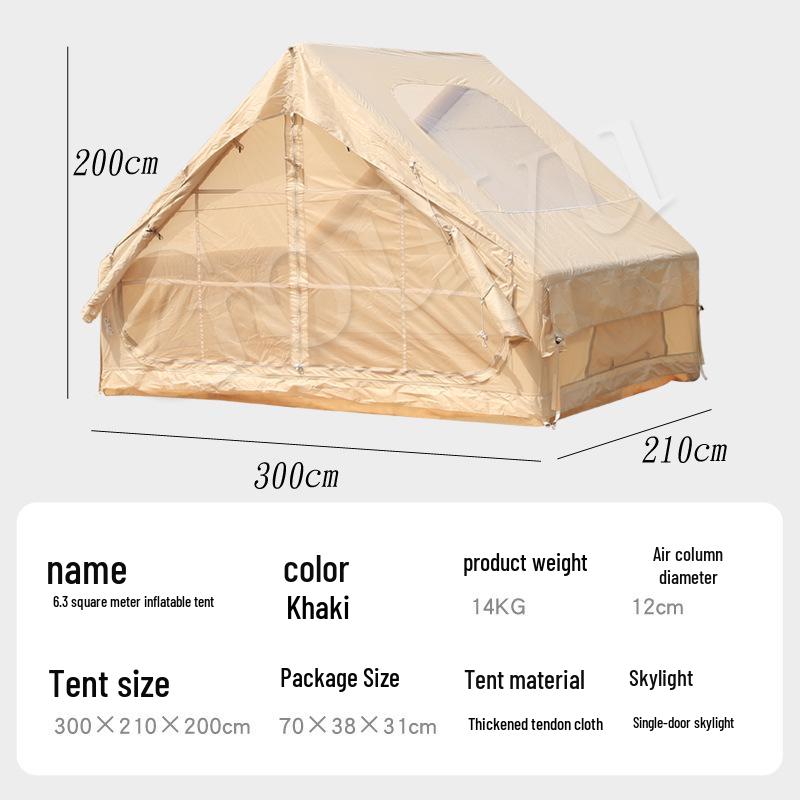 6,3 кв. м Портативная водонепроницаемая складная туристическая палатка-домик 3