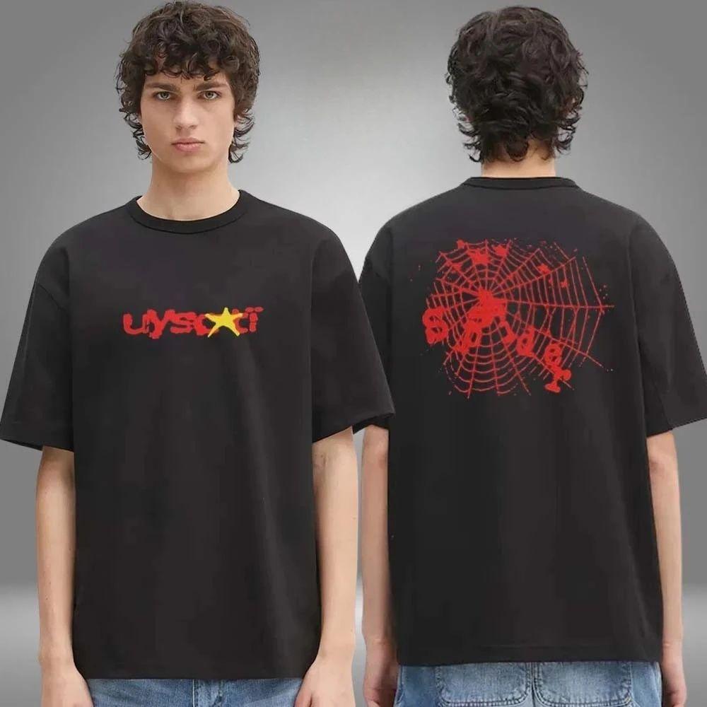

Hip Pop Y2k Tops New Young Thug Merch Uy Scuti X Green or Red Logo Two Sided Unisex T for Both Men and Women Top Unisex S