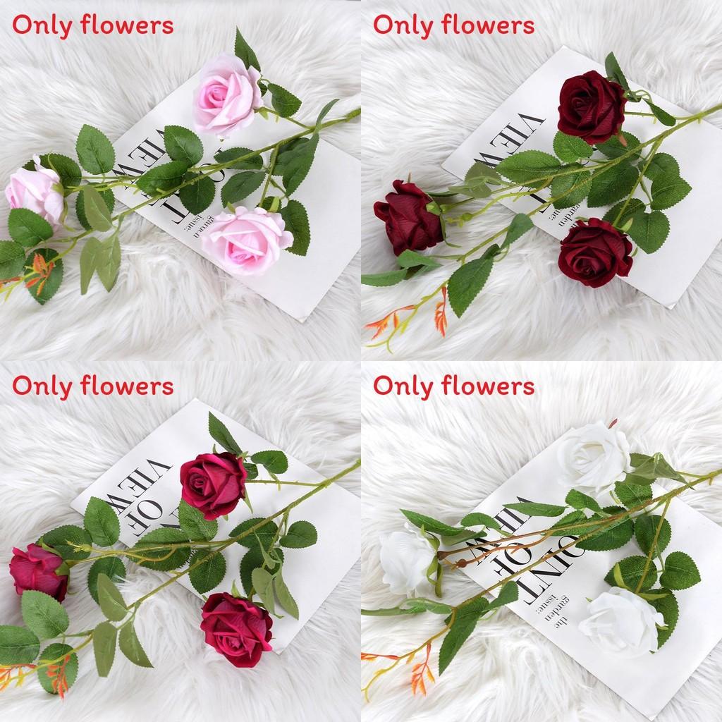 Rose Fake Flower Arrangement With Silk Craft For Bridal Photography And Home Decoration