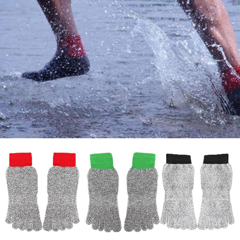 Five Finger Athletic Socks Anti-Cut Lightweight Socks Breathable Socks For Hiking Running Rock Climbing Beach Outdoor Work