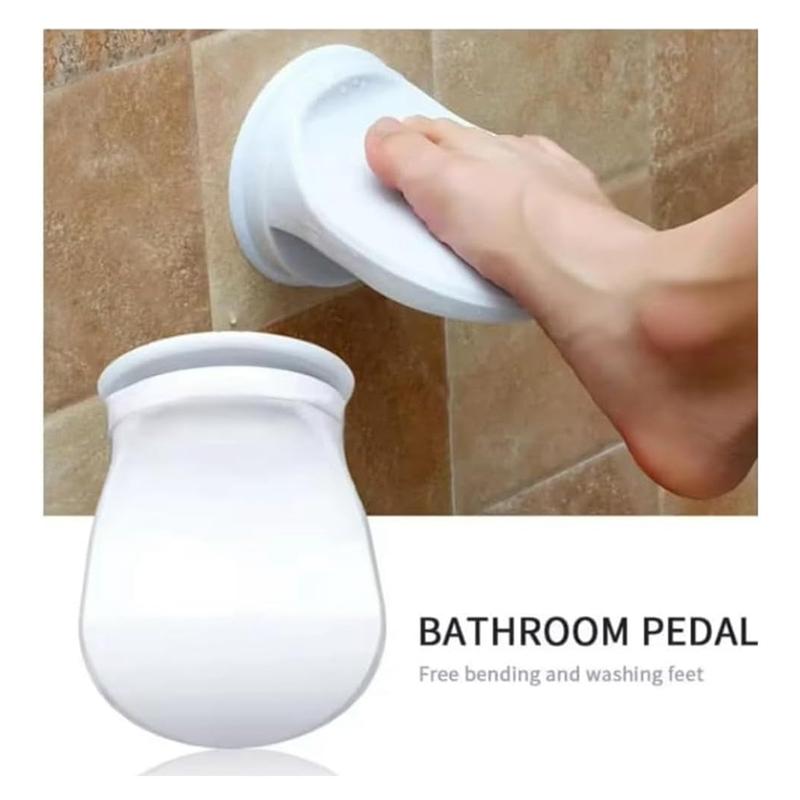 Shower Step,Handles, Suction Cups& Suction Foot Rest- 2Pcs Bathtub Step Stool Portable Shower Bench