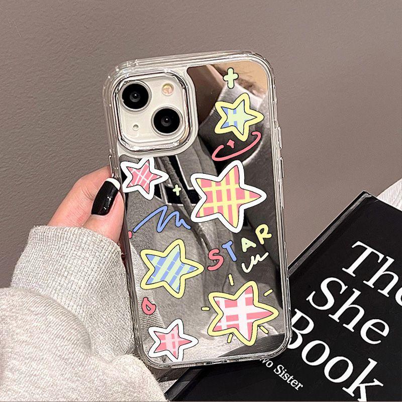Japanese and Korean Girls Heart Stars for iPhone17promax Mobile Phone Case 16 Niche 14/13 Apple 15 All-inclusive