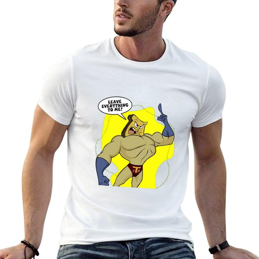 Powdered Toast Unisex Ren And Stimpy Show Tshirt Basic Simple Casual Short Sleeve Tee